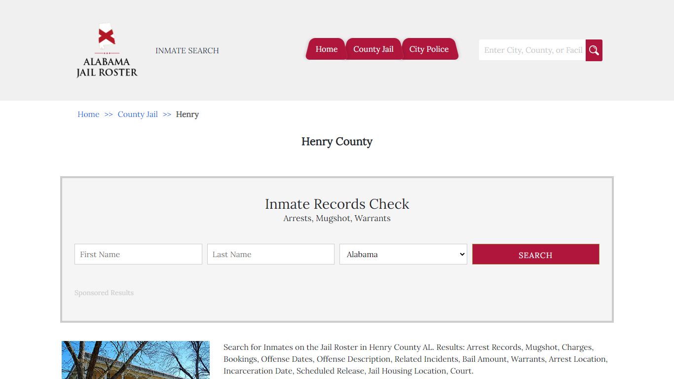 Henry County - Alabama Jail Inmate Search